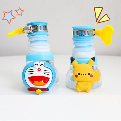 2PS Cute Faucet Splash Head Filter Kitchen Tap Water Shower Cartoon Universal Water Purifier Rotatable Extender