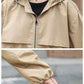 Spring and Autumn Short Short Wild Loose Casual Student Large Size Coat Windbreaker Women