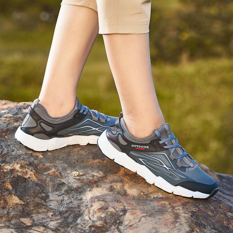 Summer Breathable Men Hiking Shoes Mesh Outdoor Women Sneakers Climbing Shoes Men Sport Shoes Quick-dry Water Shoes