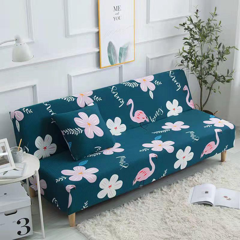 Fabric All-inclusive Universal Universal Full-cover Sofa Bed Cover Simple Folding Armrestless Elastic Sofa Cover