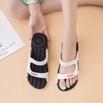 Slippers Women's Outdoor Wear Summer Indoor Non-slip Thick-soled Soft-soled All-match Sandals Comfortable Soft Slippers