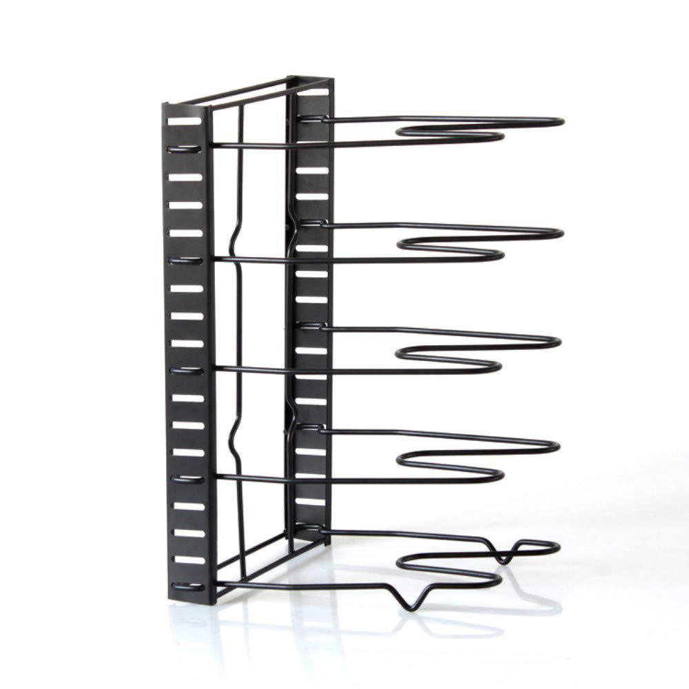 Pan Cutting Board Holder Dishes Rack Stand 5-Layer Organizer Rack