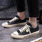 Men Canvas Fashion Brand Casual Shoes Flat for Men Comfortable Lace Up Zapatos Sapatos Youth  Sneakers