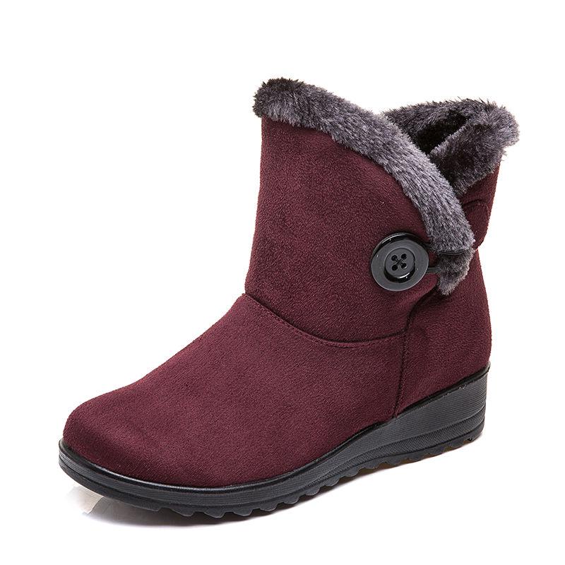 Boots Women Snow Boots Warm Short Fur Plush Winter Ankle Boot Platform Ladies Shoes Female