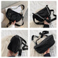 Autumn and Winter Trend Retro Style All-match Black Chain Underarm Baguette Shoulder Bag Female