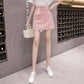 Sequins Sexy Tight A-line Hip Skirt Women Short Skirt Knee-length  Zipper Club Casual Home Office