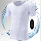 Summer Men's Ice Silk Seamless Short-sleeved Solid Color Stretch Men's T-shirt V-neck Quick-drying Thin Section Slim Half-sleeved Bottoming Shirt