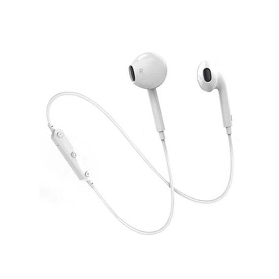 Sports Bluetooth 5.0 Headset Metal Magnetic Wireless Double Bass In-ear Lug Silicone