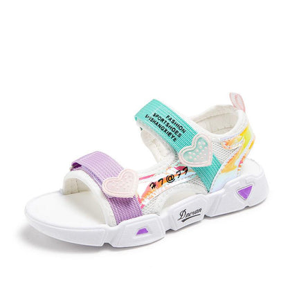 Girls' Breathable Beach Sandals Non-slip Summer 3-12 Years Old Children's All-match Fashionable Student Shoes