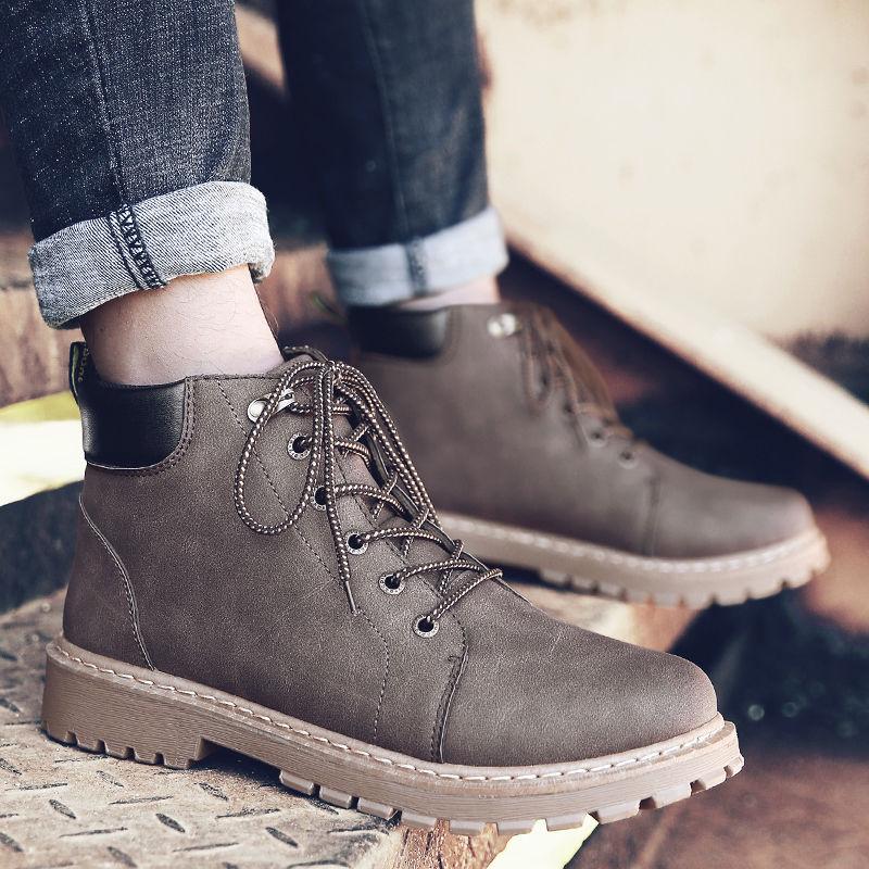 Martin Boots Men's High-top Shoes Black Boots Durable Military Boots Autumn and Winter Men's Boots