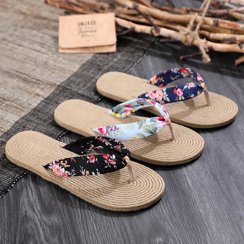 Sandals Flip-flops Women's Summer Wear Flat Seaside Vacation Beach Shoes Women's Slippers Non-slip Flip Flops Sandals
