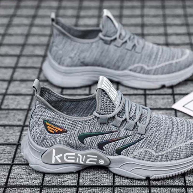 Men's Spring Breathable Flying Woven Men's Sports Shoes Men's Shoes Sports Casual Running Shoes Breathable Men's Shoes