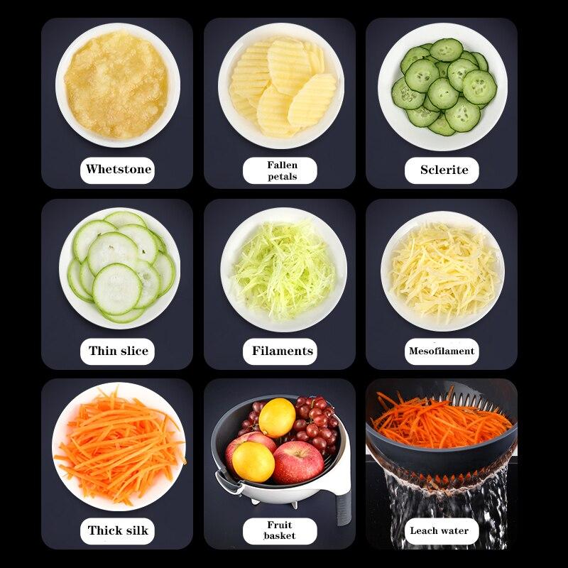 Multifunctional Household Slicer Vegetable Slicer Potato Carrot Onion Grater with Filter Kitchen Accessories Vegetable Grater Grater