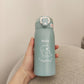 Cup Ins Male and Female Students Korean Version of Cute Household Anti-fall High-value Large-capacity Straw Thermos Cup