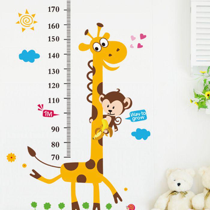 Giraffe room living room background wall sticker removable
