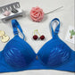 Elegant and Simple Pattern Large Size Rimless Sexy Adjustable Gathered Anti Sagging Skin Friendly Breathable Women's Underwear Bra