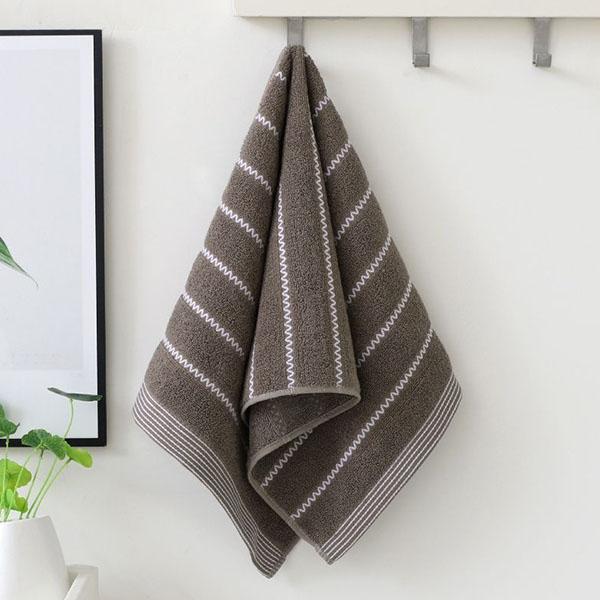 Bathroom Accessories Striped Pattern 3pcs Towels Soft Cotton Towel for Face Washing Water Absorption Household Towels
