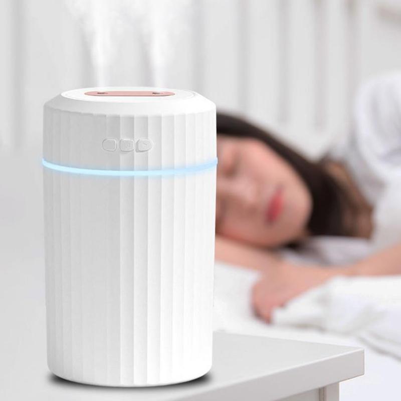 280ml Dual Nozzle Air Humidifier USB Portable Electric Sprayer Aroma Diffuser for Home Office Car