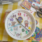 DIY Cute Small Wall Clock Creative Cartoon Wall-mounted Children's Clock Bedroom Table Living Room Home Graffiti Clock