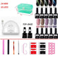 Gel Polish Nail Art Manicure Tools Kit UV LED Nail Lamp Dryer Nail Set Kit Gel Varnish Set
