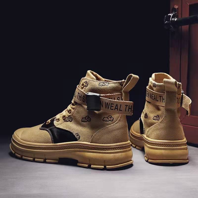 Size39-44 Men's Winter Boots  Outdoor Snow Boots Non-slip Wear Resistant Martin Boots
