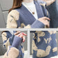 Autumn and Winter Casual Loose Sweater Ins Style Knitted Cardigan Top Fashion Simple Female Jacket