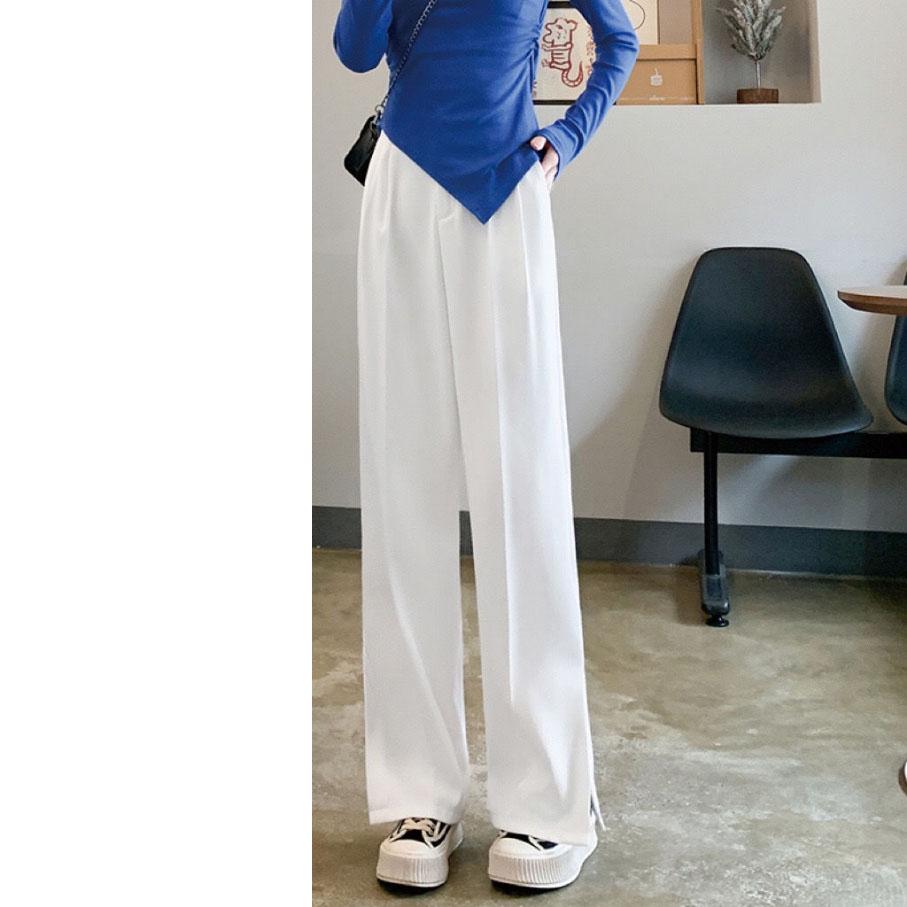 Women Wide Leg Pants Spring and Summer Loose Temperament Casual Women's Pants High Waist Hanging Feeling Suit Pants