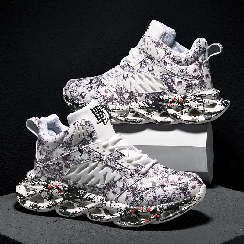 Shoes Men Sneakers Fashion Men Graffiti Sneakers Chunky Comfortable Casual Shoes Male Outdoor Walking Footwear Tenis Masculino