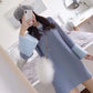 Casual Style Round Neck Sweater Mid-length Loose Knit Jacket Fashion Simple Young Women Base Skirt