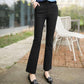 Autumn Winter Micro-horn Female Trousers Was Thin High Waist Stretch Large Size Flared Pants