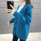 Spring and Autumn Knitted Sweater Cardigan Casual Jacket Thick Loose Young Women's Top