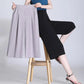 Summer Thin Cropped High-waisted Wide-leg Pants Loose and Thin Plus Size Casual Pants Women