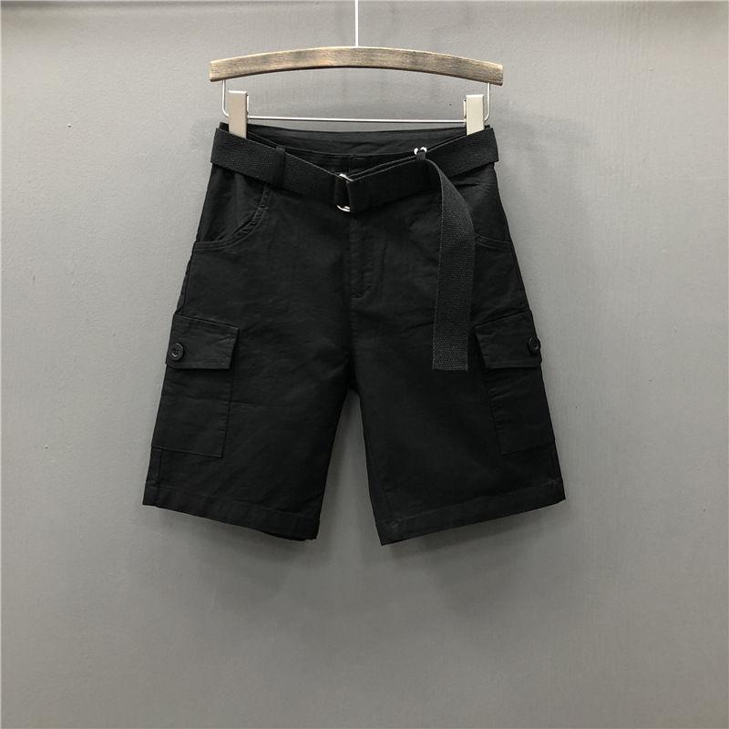 Women's Tooling Casual Shorts Summer High Waist Slimming Sports Loose Five-point Pants Women's Trend