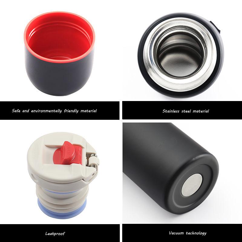 Thermos Cup Water Cup Simple Handle Cover All-steel Vacuum Flask Men and Women Business Office Car Portable Cup