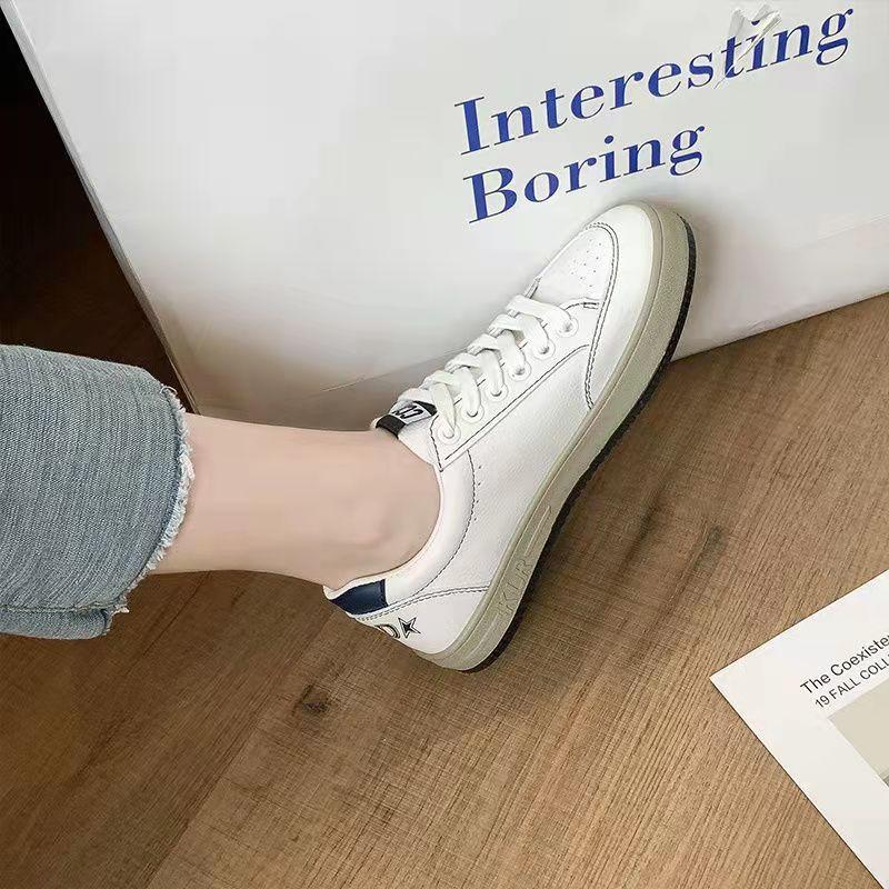 Women's Flat Bottom Shoes Spring Ins Small White Shoes High Street Student Shoes Casual All-match Shoes Ladies Skate Shoes