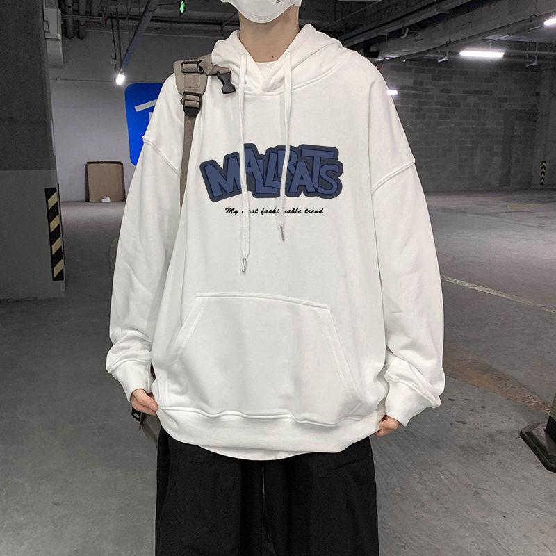 Spring and Autumn Hooded Sweater Men's Trend All-match Jacket Hong Kong Style Loose Jacket
