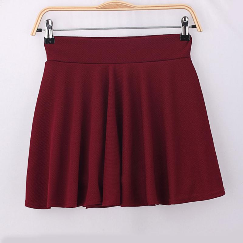 Spring Summer Women's Short Pettiskirt Anti-empt Puffy Oversized Elastic Waist Good Elasticity Pleated A-line Skirt