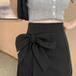 Bow Knot High Waist Slim Skirt Women's Summer A-line Skirt Casual All-match Short Skirt