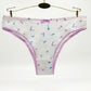 Fashion 6 pcs/lot Printed Sexy low Waist Briefs white Panties Cotton  Women's Underwear