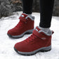 Elderly Shoes Cotton Shoes Winter Plus Velvet Waterproof Non-slip Thick Snow Boots Hiking Shoes Female