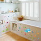 Dolphin fish children's room kindergarten cartoon bedroom room background decorative wall stickers