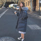 Fluffy Fur Collar Down Jacket Women's Long Winter Loose Padded Large Size Over The Knee Bread Jacket Loose Padded Jacket Winter Thick Warm Jacket