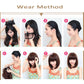 Fluffy Short Wigs for White Women Wig Synthetic Short Curly Hair Wig Ombre Brown for Daily Use