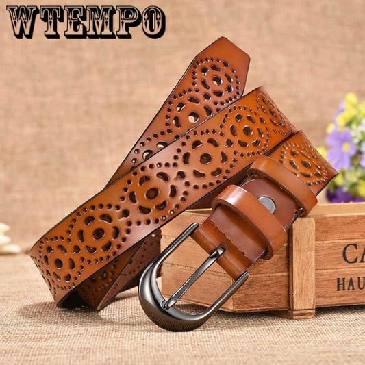 fashion retro woman's belt Genuine leather belts lady's original leather high quality women belt