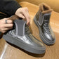 Winter All-match Round Head Non-slip Warmth and Cotton Thickened Snow Boots Women's Fur Martin Boots