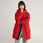 Down Jacket Women's Mid-length High-end Tooling Large Pockets Loose Thickened Coat Winter Warm Drop-shoulder Cotton Clothes Casual Outdoor Jacket