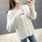 Autumn Short Knit Cardigan Sweater Ladies Sweater Loose All-match Small Fragrance Top