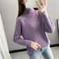 High-neck Padded Sweater Women's Autumn and Winter New Loose Casual Style Knitting Base Western Style