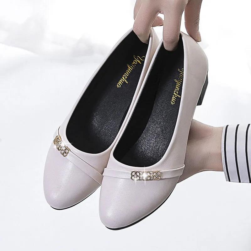 Ladies Moccasins Casual Shoes Flats Slip-On Comfort Flats Loafers Belt Buckle Decorations
