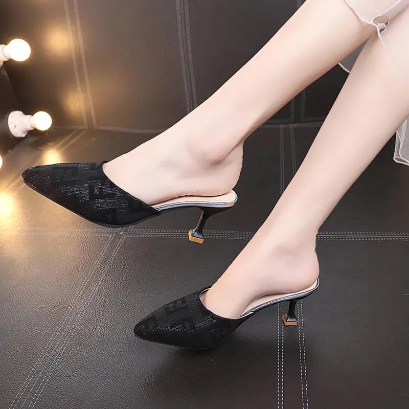 Women's Summer Sandals Stiletto High Heels All-match Non-slip Wear-resistant Pumps